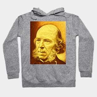 Herbert Spencer Golden Portrait | Herbert Spencer Artwork 8 Hoodie